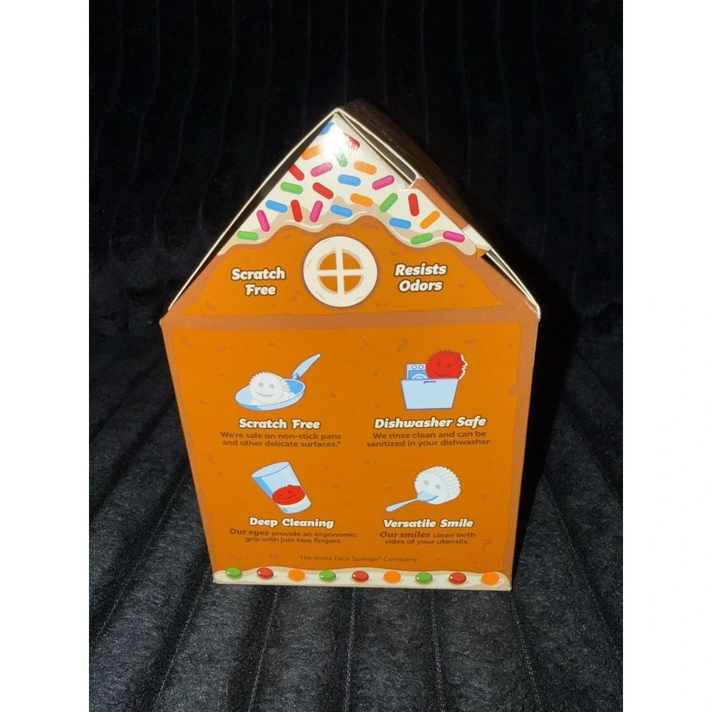 Scrub Daddy Special Edition Gingerbread House 3 Pack Includes A Mystery Scrubber